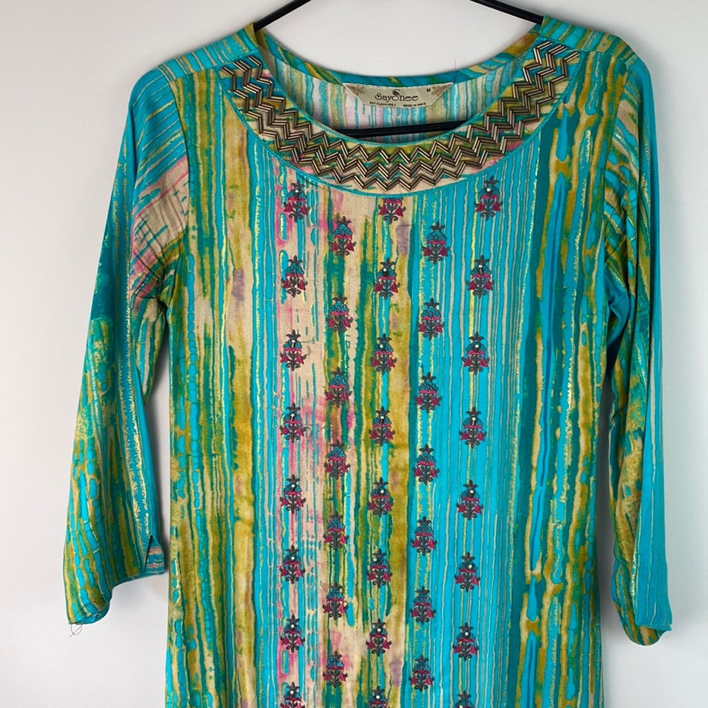 Beautiful Embellished Rayon Kurti Straight